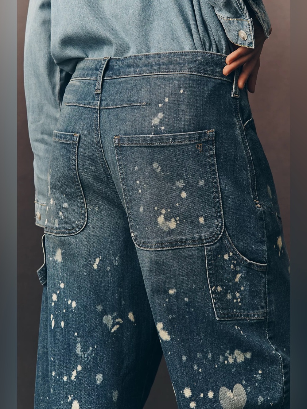 Anthropologie Pilcro The Kayden Heart Barrel Carpenter Jeans by Pilcro Size 25 - Picture 6 of 12